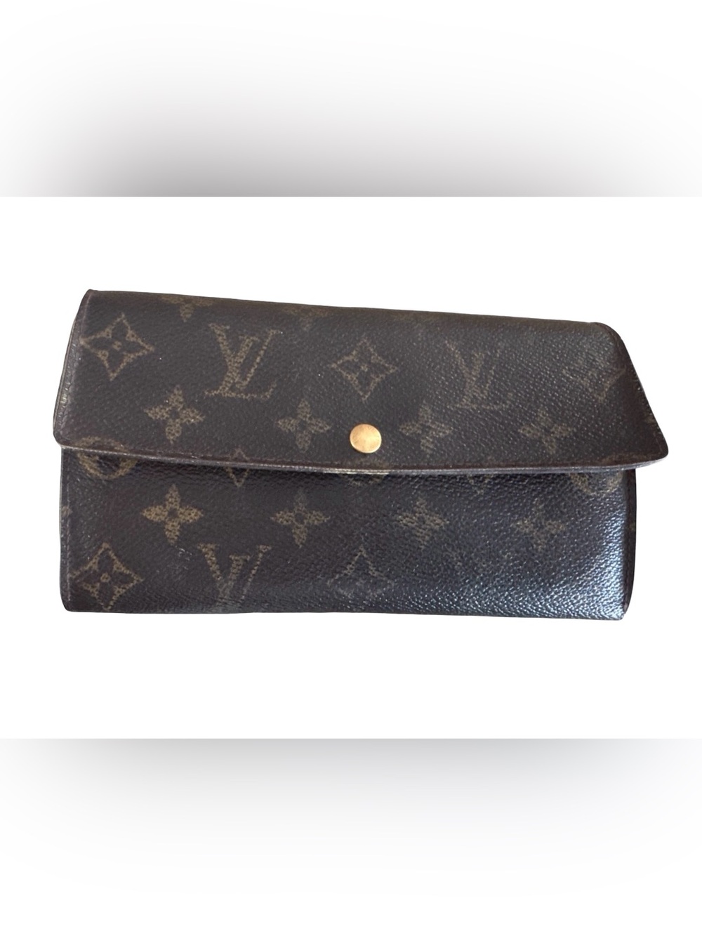 Vintage Louis Vuitton Monogram Canvas Brown Card Holder